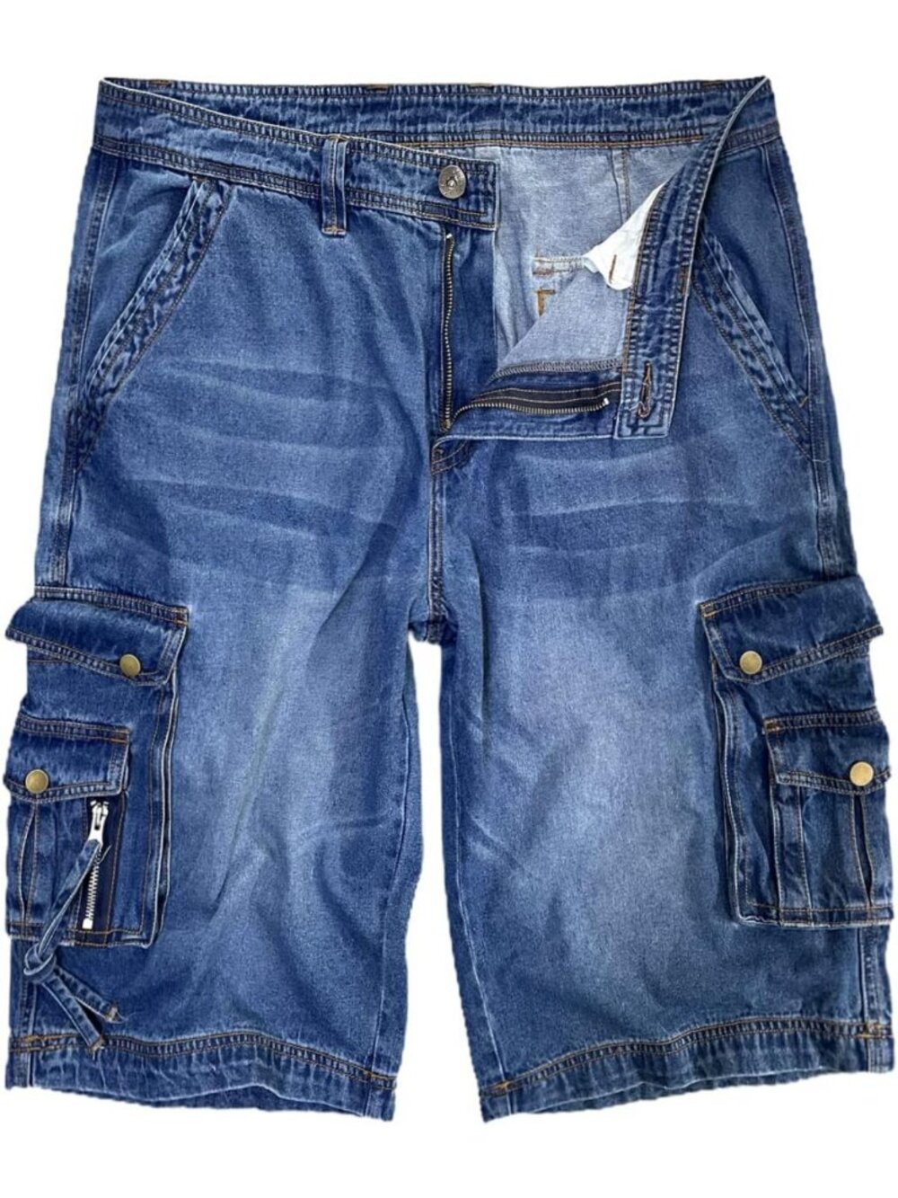 Men's Casual Loose Fit Cargo Shorts with Multi-Pockets for Summer Adventures